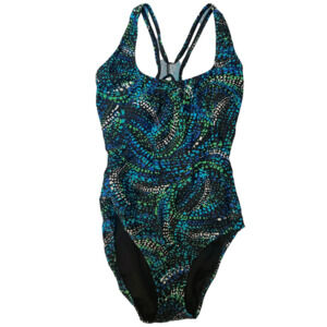 SPEEDO BLUE GREEN ONE PIECE SWIMSUIT 6